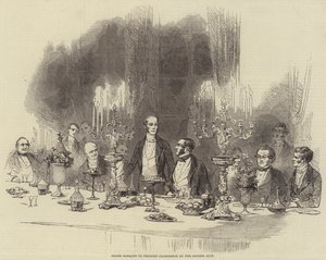 Grand banquet pour le vicomte Palmerston par le Reform Club - English School