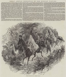 Grande migration annuelle des Tartares russes