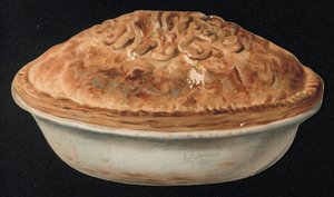 Carte de vœux en forme de tarte - English School
