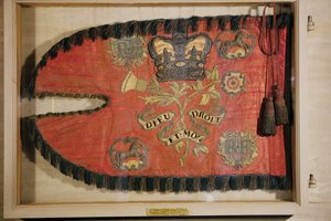 Guidon des 21e Dragons Légers du Marquis de Granby, vers 1760 - English School