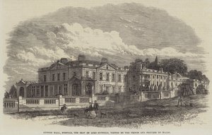 Gunton Hall, Norfolk, le siège de Lord Suffield, visité par le prince et la princesse de Galles - English School
