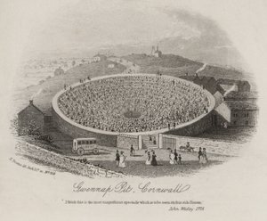 Gwennap Pit, Cornouailles, où John Wesley a prêché à de nombreuses reprises entre 1762 et 1789
