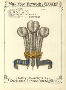 Plumes du prince de Galles - English School