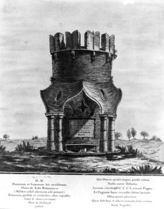 Monument Hackendown, gravé par J. Basire, 1780 - English School
