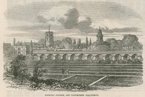 Gare de Hackney et plantation de cresson, Londres - English School