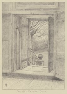 Haddon Hall, La porte de Dorothy Vernon (lithographie)