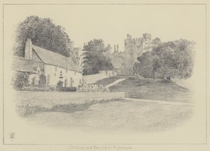 Haddon Hall, écuries et entrée principale - English School
