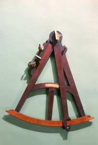 Quadrant de Hadley avec échelle transversale (acajou, laiton et ivoire)