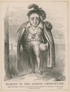 Hamlet dans le cimetière de Londres - English School