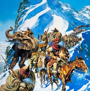 Hannibal traversant les Alpes