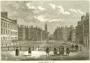 Hanover Square, en 1750