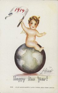 Carte de Bonne Année, 1914 - English School