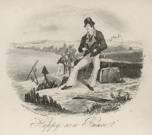 Heureux comme un prince, marin sur un quai - English School