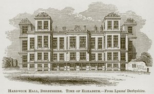 Hardwick Hall, Derbyshire, illustration de The Comprehensive History of England - English School