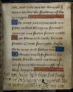Inscription écrite, dans la marge, par Lady Jane Grey à son père, le duc de Suffolk, du livre de prières de Lady Jane Grey - English School