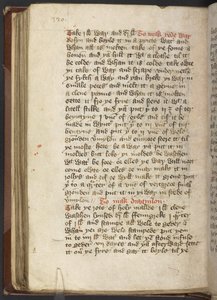 Recettes médicales et culinaires, vers 1395 - English School