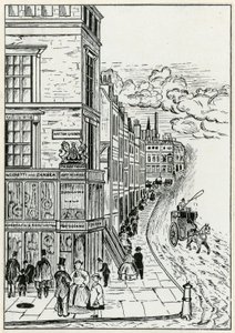 Hatton Garden et Holborn, 1866 - English School