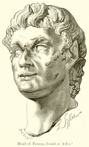 Tête de Faunus trouvée à Arles