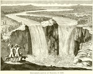 Croquis de Hennepin de Niagara en 1678