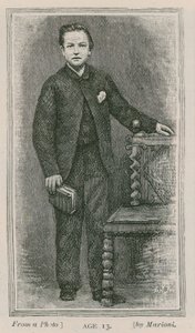 Henry Arthur Jones, dramaturge, âgé de 13 ans - English School