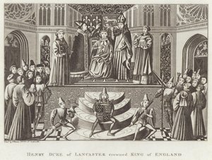 Henri duc de Lancastre couronné roi d