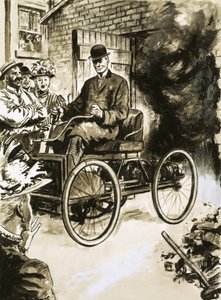 Henry Ford avec sa première 