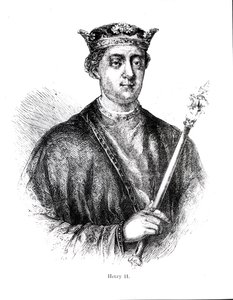 Henri II (1133-89) (gravure) - English School