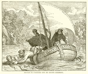 Henri IV enlevé par le comte Eckbert - English School