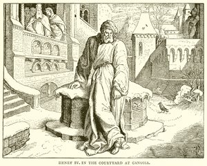 Henri IV dans la cour de Canossa