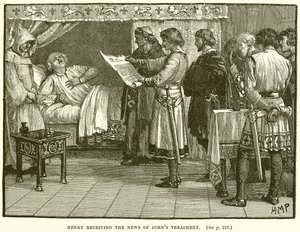 Henri recevant la nouvelle de la trahison de Jean