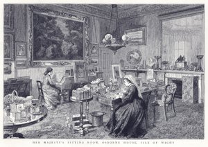 Salle de séjour de Sa Majesté, Osborne House, Île de Wight