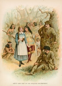 Hetty et Hist dans le campement iroquois