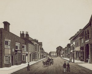 High Street, Petersfield depuis la Banque - English School