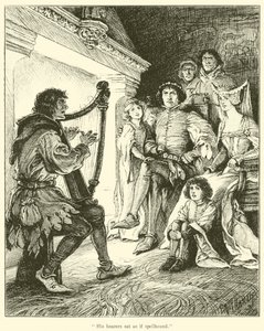 Ses auditeurs étaient comme envoûtés (gravure)