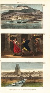 Vues historiques de la Perse (Iran) - English School