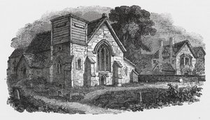 Église de Hogston (gravure) - English School