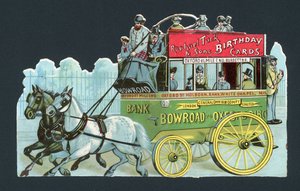 Omnibus londonien tiré par des chevaux