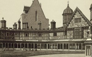Cloîtres en fer à cheval, château de Windsor (lithographie) - English School
