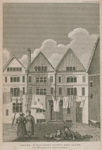 Maison à Pitchers Court, Bell Alley, autrefois résidence de Robert Bloomfield - English School