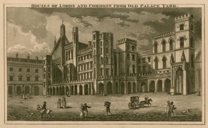 Chambres des Lords et des Communes depuis Old Palace Yard - English School