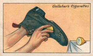 Comment nettoyer des bottes neuves (chromolitho) - English School