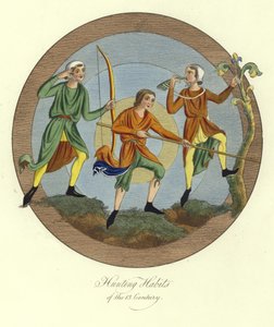 Habits de chasse du 13ème siècle - English School