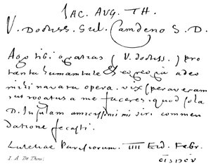I A De Thou - English School