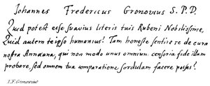 I F Gronovius