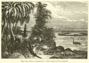 Paysage idéal de la période Oolitique inférieure - English School