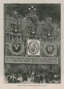 Illuminations ornant Messrs Pears sur Oxford Street - English School