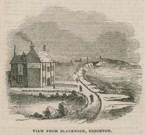 Illustration représentant le glissement de terrain à Brighton - English School