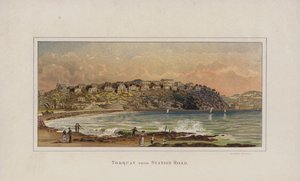 Illustration pour le Guide de Torquay (chromolithographie)