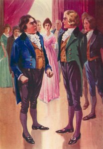 Illustration pour John Halifax Gentleman par Dinah Maria Mulock (lithographie en couleur)