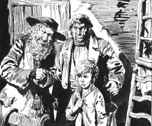 Illustration pour Oliver Twist de Charles Dickens - English School